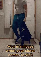 she greets him before you even know he’s home from work porn gif