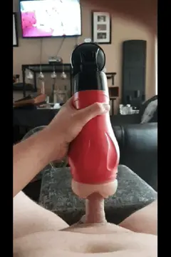 watching porn while fucking my toy porn gif