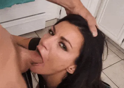 milf throat porn gif