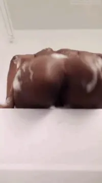 stunning soapy black ass shake porn gif