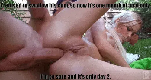 obey or face the consequences. porn gif