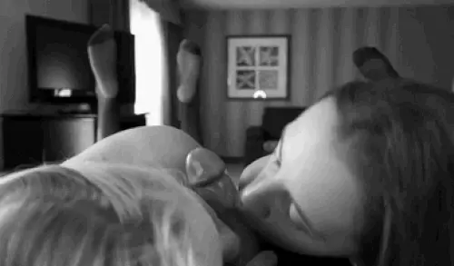 double lipjob with cumshot porn gif