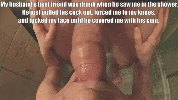 my husband's best friend is known to be a bit of a violent drunk. i don't know why he is allowed to drink around us. porn gif