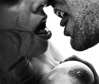 passionate kiss filled with lust and love porn gif