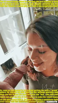 she started to feel suspicious when the pranks escalated to him shoving his cock in her mouth, but she knew he was just being silly porn gif