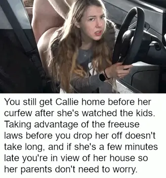 freeuse laws - driving callie home porn gif