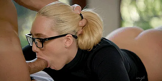 getting a blowjob from a librarian porn gif