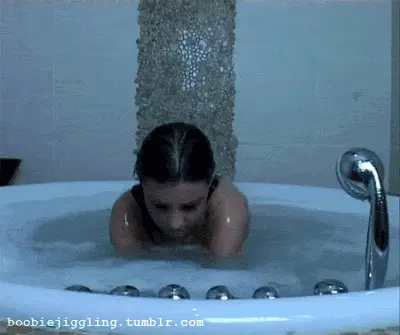 get out of the bath and show me your big boobs porn gif