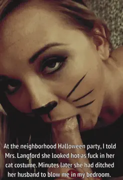 wife cheats with neighborhood teen on halloween porn gif