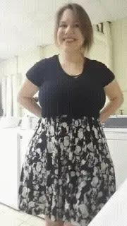 mal malloy lifts skirt, revealing big round ass porn gif