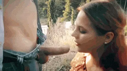 cheeky public blow porn gif