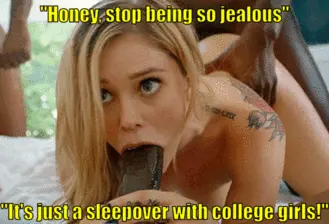 this "sleepover" happened four times in the last month alone, but you soon found out the truth when one of the videos reached you porn gif