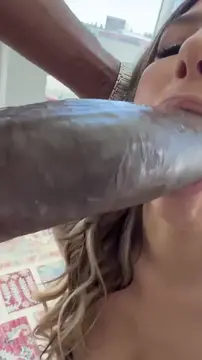 Sexy babe with big tits fucks BBC