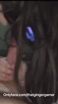 Long haired Skinny white girl sucking BWC