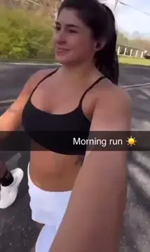 Hailie Deegan in leggings