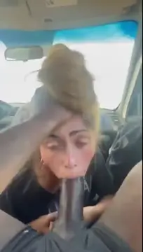 Amateur BBC Blonde Blowjob Car Sex Cumshot Deepthroat Interracial Public