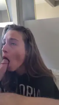 teen takes blowjob