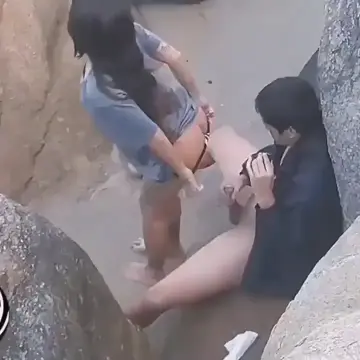 caught a couple fucking on the beach