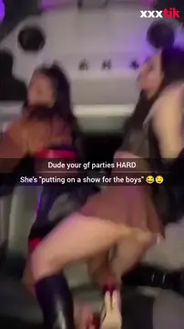 Never leave your drunk girl alone at a party her true nature will come out