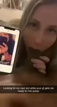 White slut blowing bbc