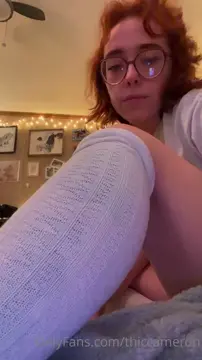 Thicc Redhead Teen Pretty Pussy Solo Fucked Dildo