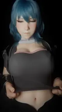 Byleth exposing her perfect boobs.