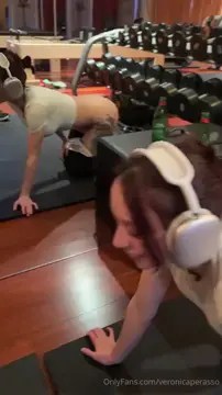 cheating on her boyfriend with a stranger at the gym and giving him a blowjob