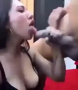 Pumping her mouth with lots of cum