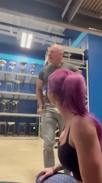 I quickly sucked his cock at work in the warehouse PublicBlowjobs
