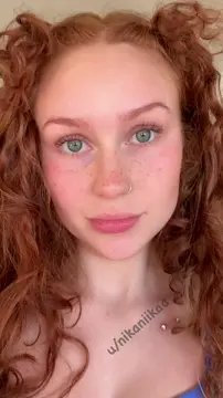 POV: petite redhead uses your face as a chair