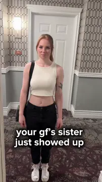 Your girlfriend's sister just showed up at your place...you tell her that her sister isn't home, but she already knew that...that's why she's here 🫦 long_porn