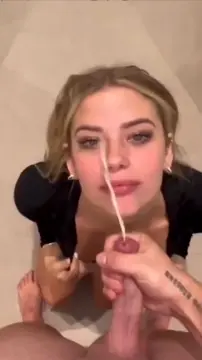 Would you prefer to finish in her mouth or on her face?