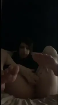 sexy asian slut playing with her fat pussy