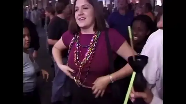 Julia M admitted that she was showing off her beautiful titties a lot that night on Bourbon Street