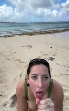 busty milf with big jugs sucking dick at the beach amateur latina blowjob facial pawg blowjob cum