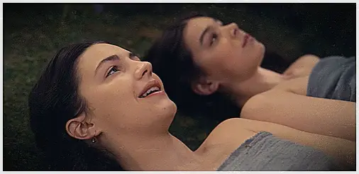 Hailee Steinfeld and Ella Hunt in Dickinson