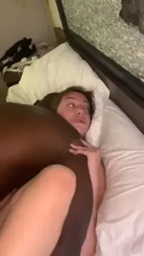 Big black cock is destroying her brain