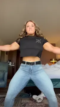Jordynne Grace Impact Wrestling Babe Muscular Fit Gym God Damn Incredible Body THick Thicc