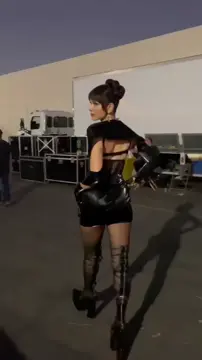 Hottest DUALIPA blackdress Sexy heels