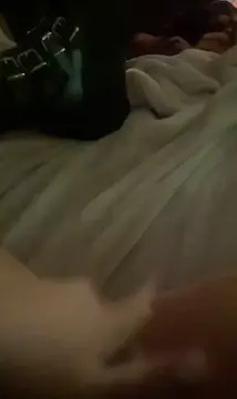 emo making a mess all over her bed