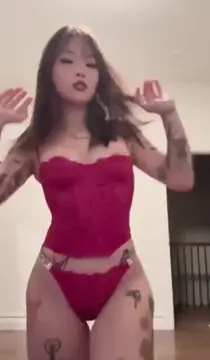 Inked Emo Alt Asian Teen Baddie Fucked Hard & Shows Petite Small Body Leak on Snapchat