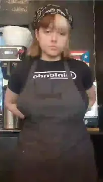 Cute thick barista