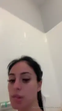 pretty teen masturbates in the shower
