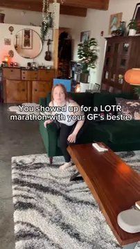 It's too bad your girlfriend isn't coming to our Lord of the Rings marathon💍...I guess I'll have to be the Arwen 🧝🏻‍♀️ to your Aragorn🤴🏻...