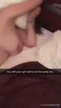 You left the party because your bullies kept teasing you but your girlfriend ended up staying.