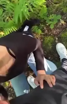 Teen bj outside