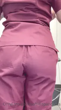 Young Nurse Being Cheeky at Work