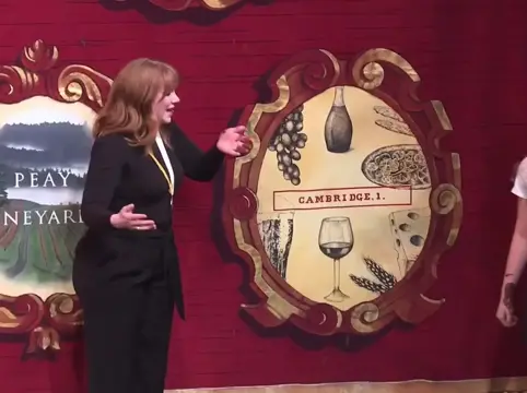 Bryce Dallas Howard licking chocolate off her hands