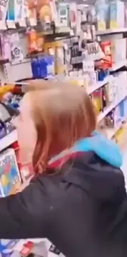 ginger freak lets a random bbc nut in her in the store