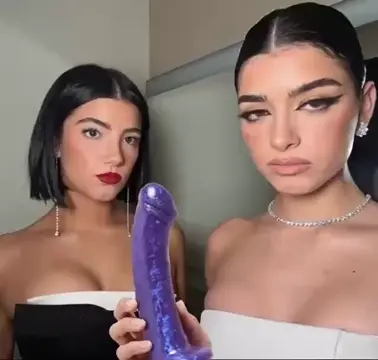 Dixie & charli damelio AI blowjob